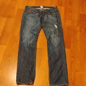 True Religion Blue Straight Jeans Classic Style